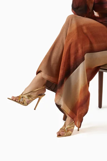 105 Sandals in Metallic Leather