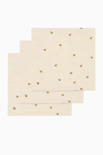 Muslin Cloths in Organic Cotton, Set of 3