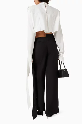 Tina Twisted-cuff Shirt