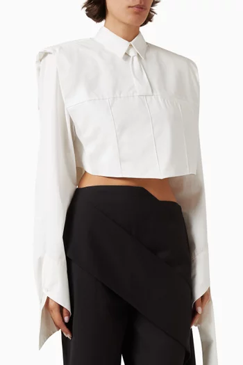 Tina Twisted-cuff Shirt