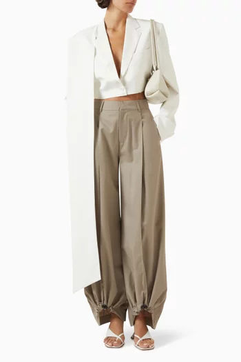 Scarf Crop Blazer