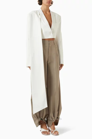 Scarf Crop Blazer