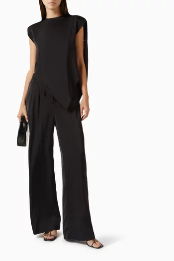 Ella Wide-leg Pants in Silk