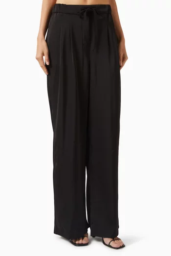 Ella Wide-leg Pants in Silk