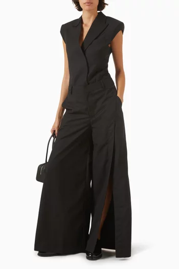 Sleeveless Blazer Bodysuit