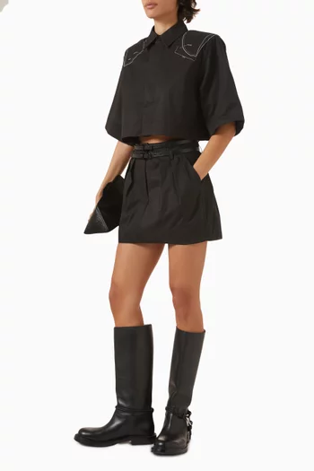 Boxy Crop Shirt