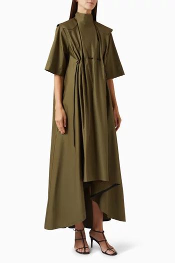 High-neck Cord Dress