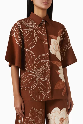 Floral-print Shirt