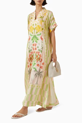 Hand-pleated Kaftan
