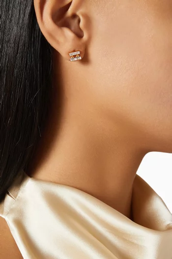 Stud Earrings in 24kt Gold-plated Sterling Silver