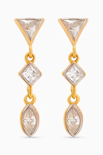 Drop Earrings in 24kt Gold-plated Sterling Silver