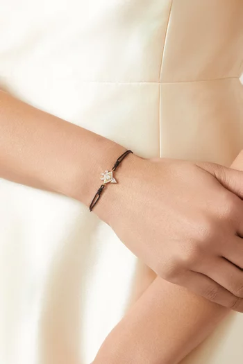 Eye Cord Bracelet in 24kt Gold-plated Sterling Silver