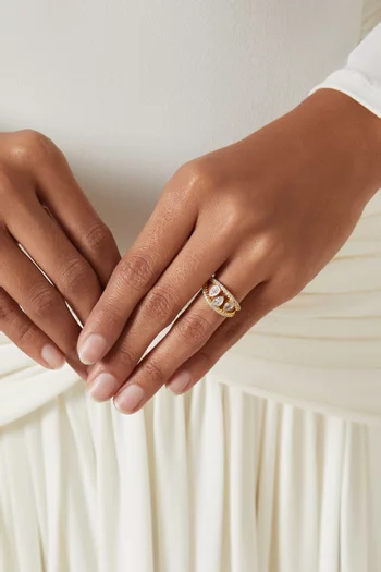 Cocktail Ring in 24kt Gold-plated Sterling Silver