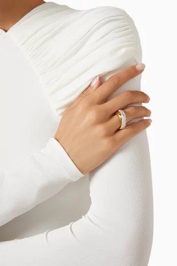 Band Ring in 24kt Gold-plated Sterling Silver