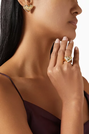 Heart Cocktail Ring in 24kt Gold-plated Sterling Silver