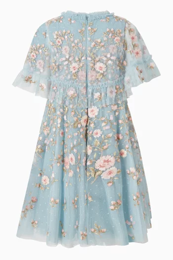 Eden Rose Cape Dress in Tulle