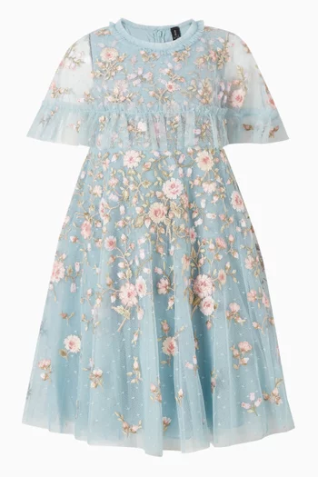 Eden Rose Cape Dress in Tulle