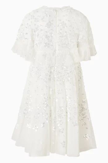 Freya Cape Dress in Tulle