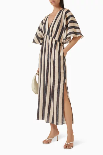 Topacio Midi Tunic Dress in Linen
