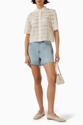 Lattice Crochet Blouse