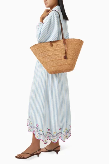 The Large Trapeze Basket Bag in Fique