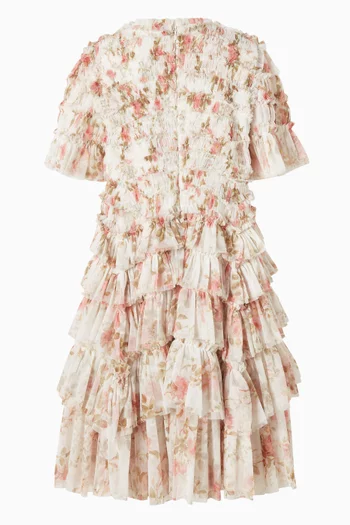 Summer’s Rose Valentine Ruffle Dress in Tulle
