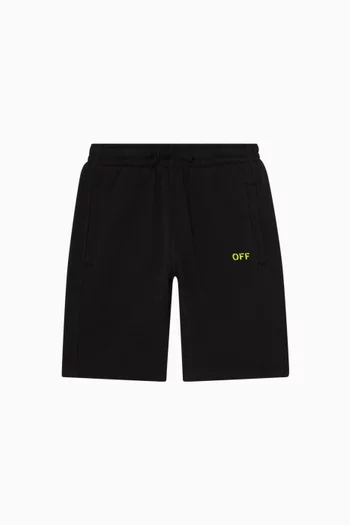 Off Diag Sweatshorts in Cotton