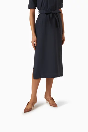 Maureen Arc 45 Mules in Leather & Mesh
