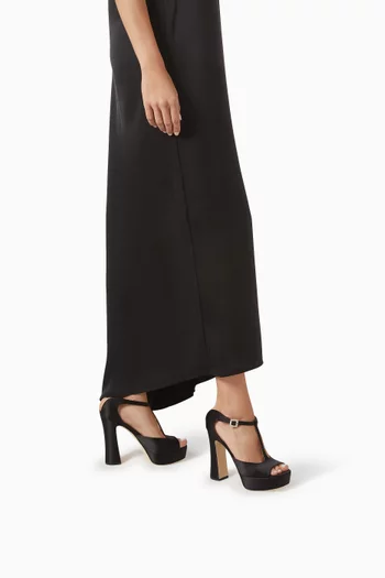 Nomi 125 Platform Sandals in Satin
