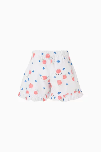 Tea Time-print Shorts in Cotton