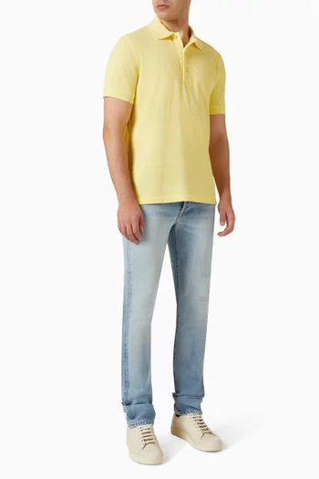 Polo Shirt in Cotton & Lyocell Pique