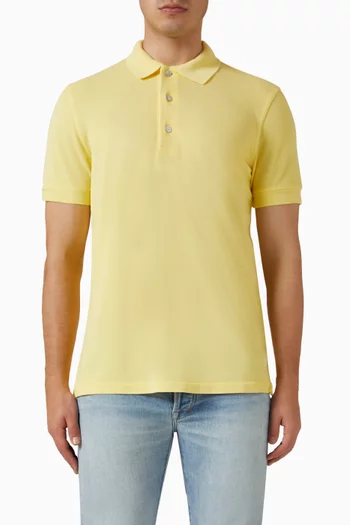 Polo Shirt in Cotton & Lyocell Pique