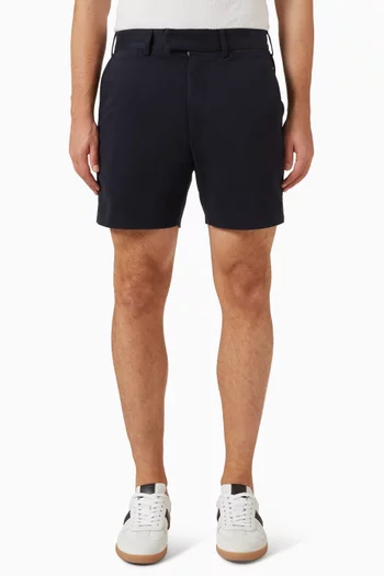 Tailored Shorts in Brushed Cotton Drill