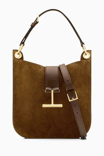 Small Tara Shoulder Bag in Suede