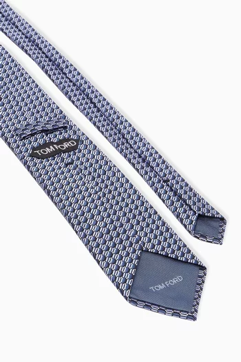 Micro Pattern Tie in Silk