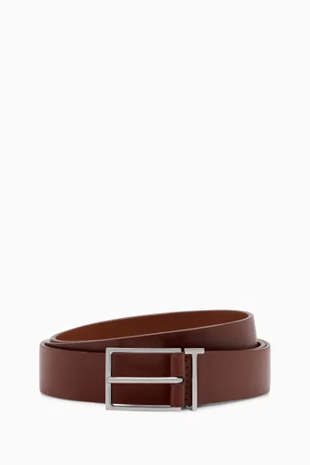 T Loop Belt in Vacchetta Leather