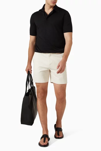 Tailored Shorts in Brushed Cotton Drill