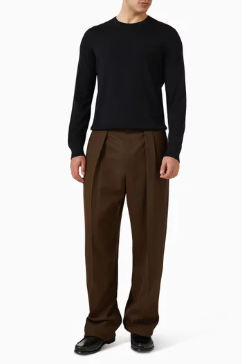 Crew Neck T-shirt in Wool