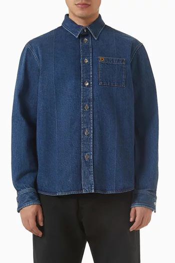 Button-up Shirt in Denim