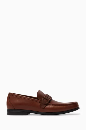 Gancini Moccasins in Calfskin Leather