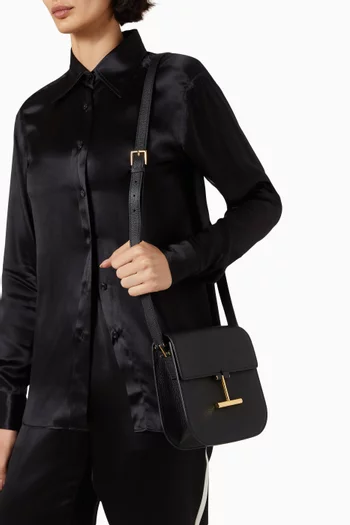 Mini Tara Crossbody Bag in Grained Leather