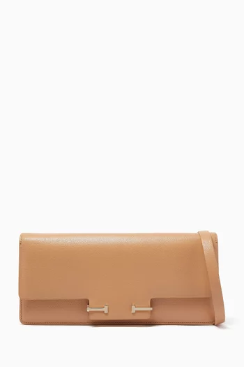 Aube East West Shoulder Bag in Leather