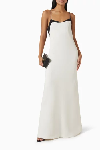 Camisole Evening Dress in Double Georgette