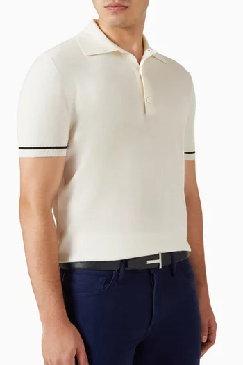 Reversible T Belt in Leather