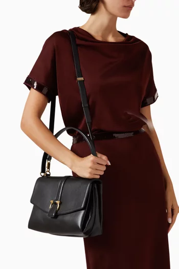 Medium Top-handle Bag in Calf Leather