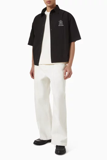 Logo Work Shirt in Cotton