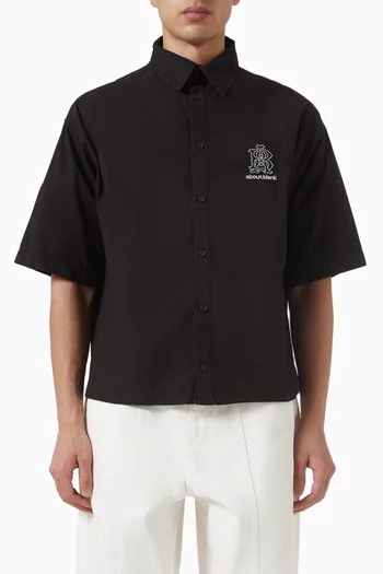 Logo Work Shirt in Cotton