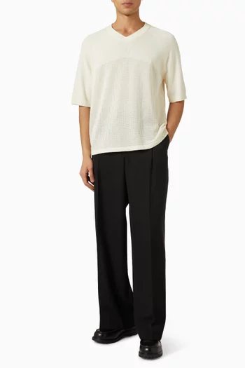 Tailored Wide Leg Pants