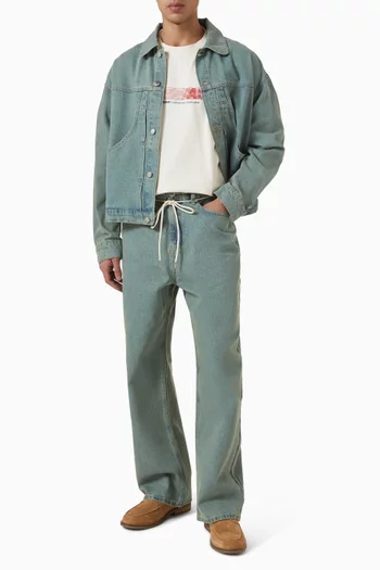 Drawstring Jeans in Denim