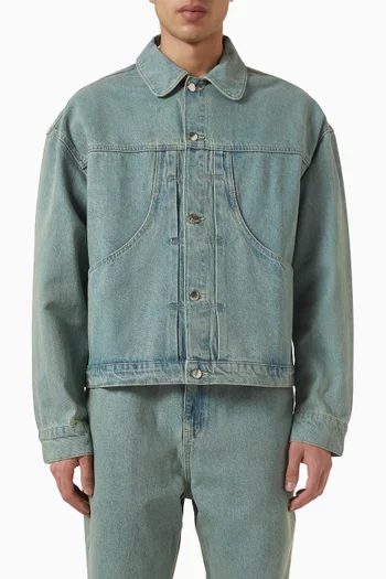 Buttoned Jacket in Denim